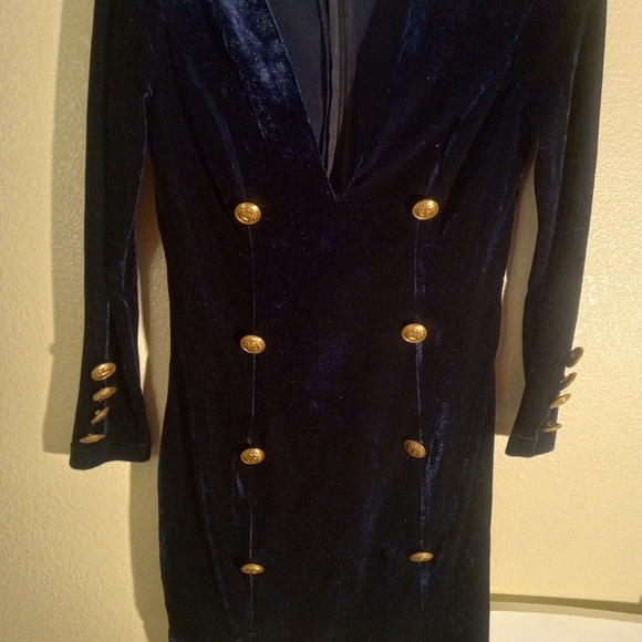 Fashion Nova Midnight Blue Mini Dress Pre-owned Good Condition Size M - Picture 2 of 9